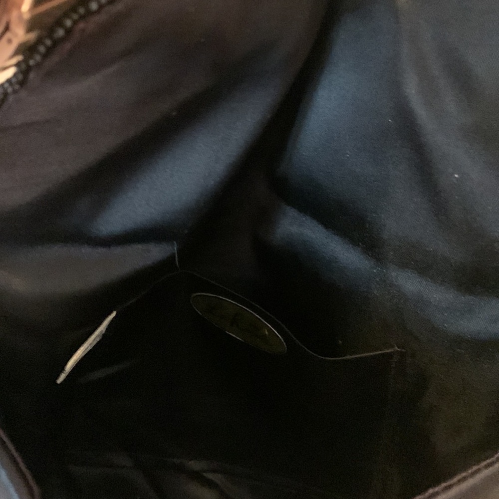 La Regale Black Beaded Evening Clutch/Shoulder Bag - Picture 7 of 12